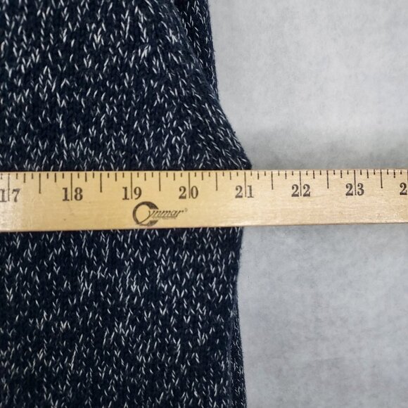 Brooklyn Calling Cardigan Men's M Grandpa Sweater Shawl Collar Blue White Fleck - Picture 15 of 15